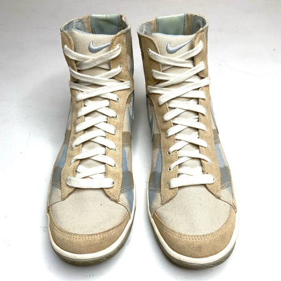 NIKE 2008-2009 Vintage Blue & Tan Blazer Mid Sneaker - Picture 8 of 12